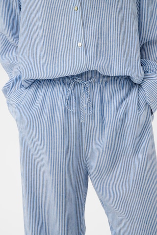 SOAKED IN LUXURY Wide leg Trousers 'SLAria' in Blue