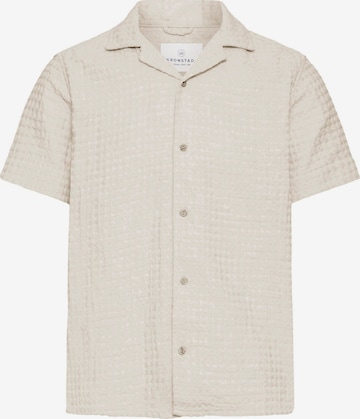 Kronstadt - Ajuste confortable Camisa 'Earnest' en beige: frente