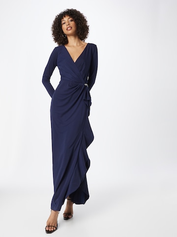 Lauren Ralph Lauren Večerna obleka | modra barva