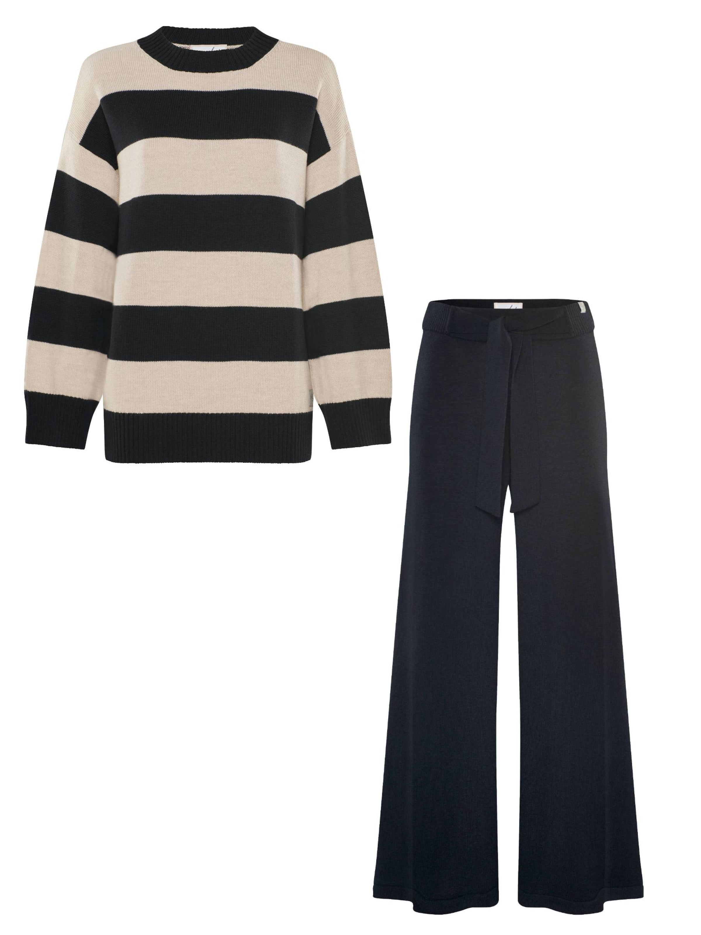 Abito da casa 'LOUNGEWEAR SET  - Pullover Felia & Pants Bailey' di YOU LOOK PERFECT in nero: frontale