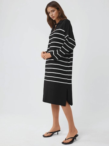 My fashion Gebreide jurk in Zwart