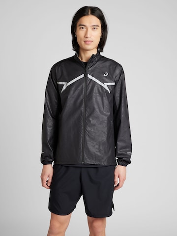 Veste de sport 'LITE-SHOW' ASICS en noir : devant