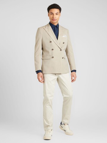 Coupe slim Veste de costume 'Peter' SELECTED HOMME en beige