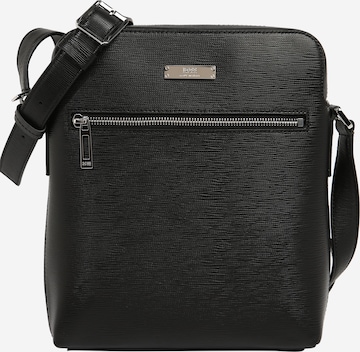 BOSS Casual Crossbody Bag in Black: front