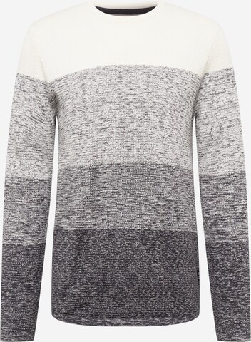 Pull-over TOM TAILOR DENIM en gris : devant