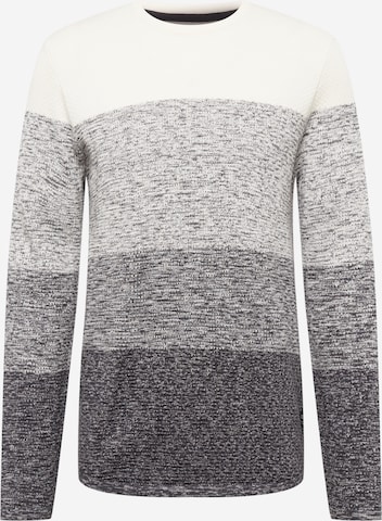 TOM TAILOR DENIM Sweater in Grey: front