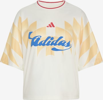 balta ADIDAS SPORTSWEAR Sportiniai marškinėliai 'HOUSE OF TIRO X COMMON GOAL': priekis