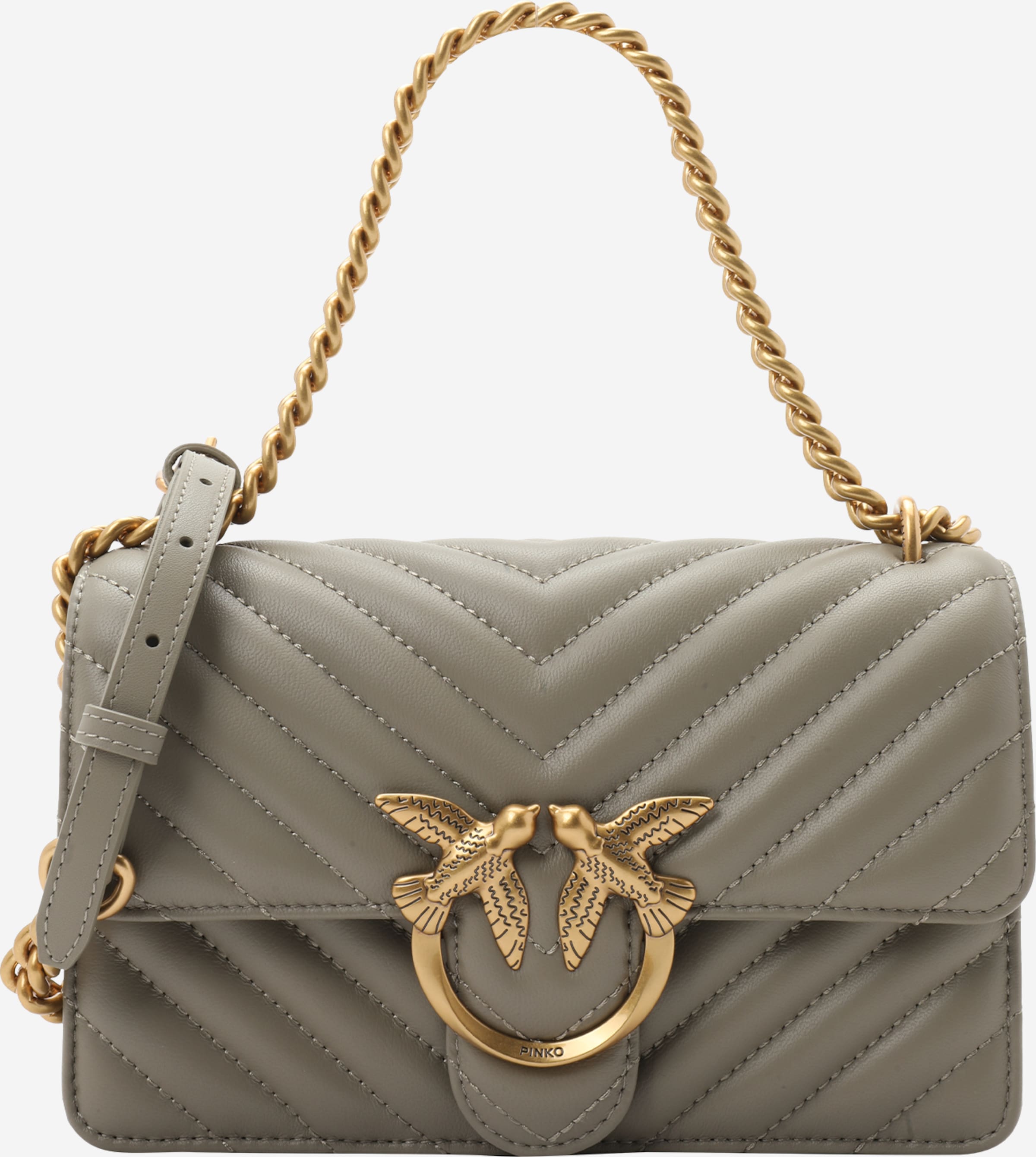 PINKO Crossbody Bag 'Love' in Grey | ABOUT YOU