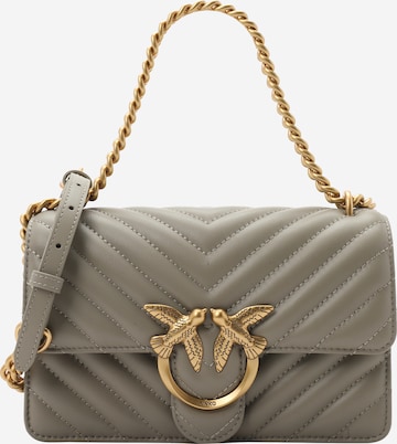トートバッグ PINKO Love lady matelasse leather handbag PINKO Crossbody Bag 'Love' in Grey | ABOUT YOU