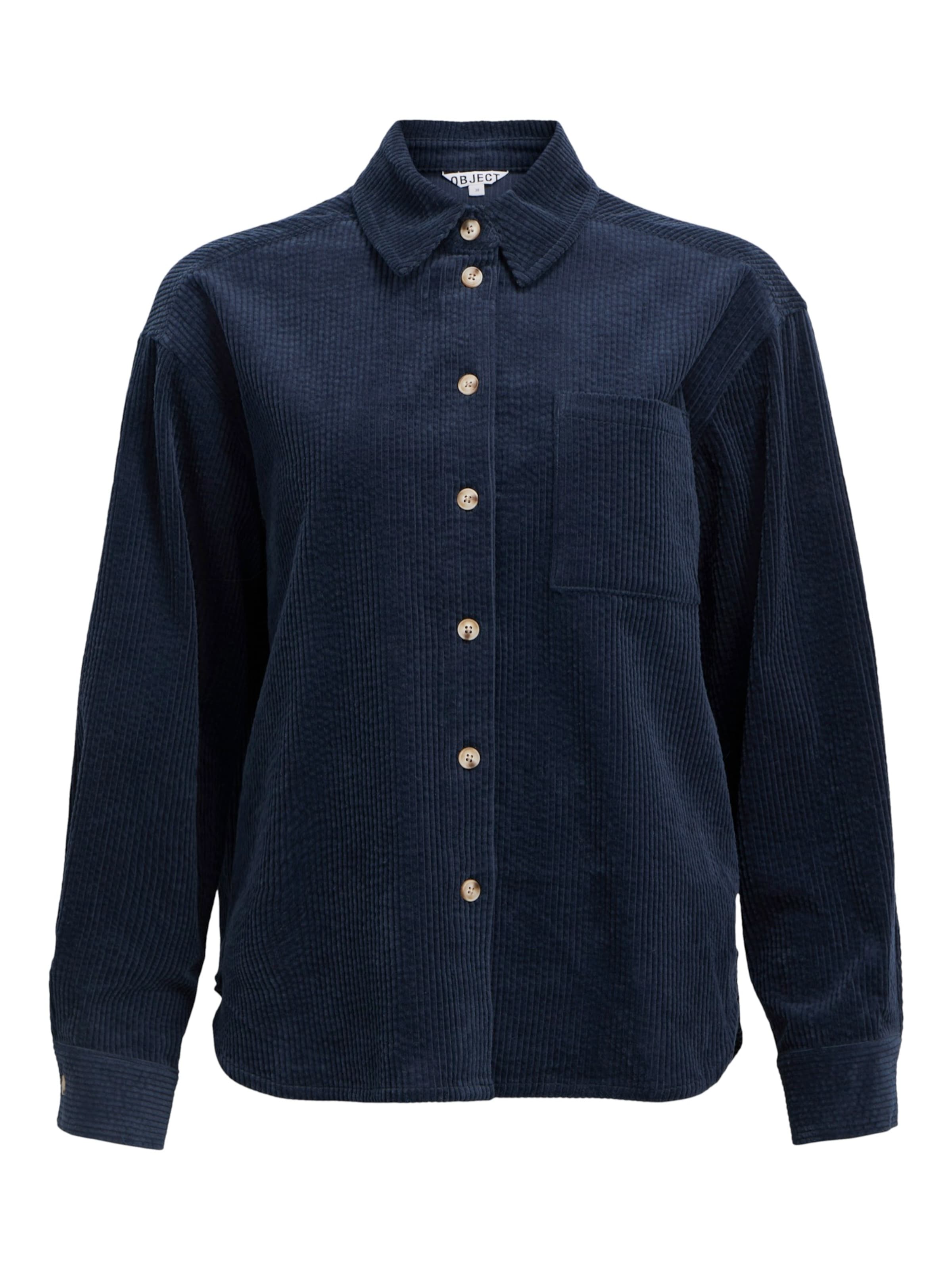 OBJECT Hemd 'OBJGala' in Blau: Vorderseite
