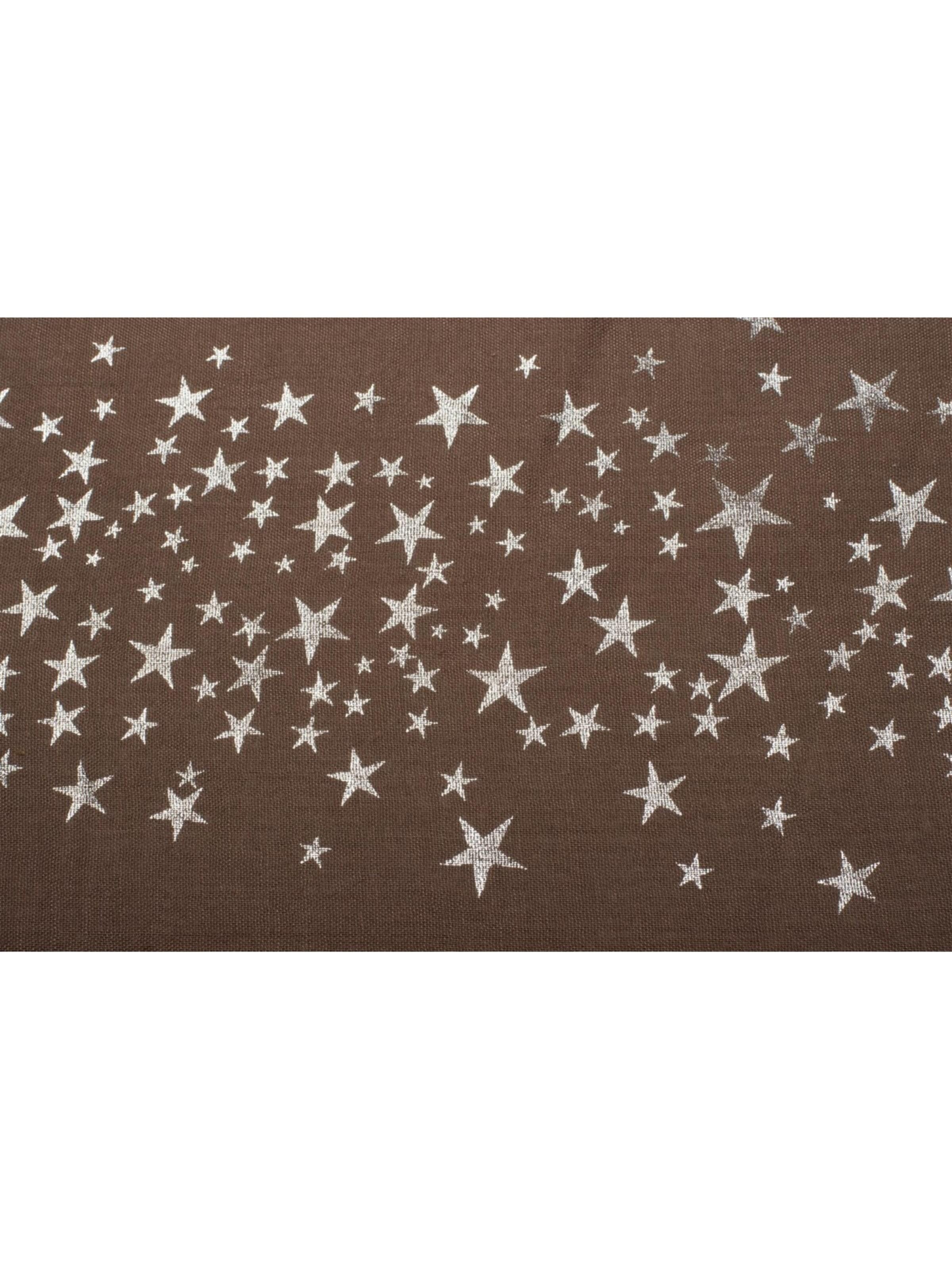styleBREAKER Schlauchschal 'Loop Schal mit Metallic Sterne Print'‌‌‌ in Braun