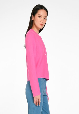 Peter Hahn Knit Cardigan 'New Wool' in Pink