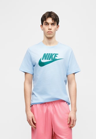 Nike SportswearRegular Fit Majica 'ICON FUTURA' - plava boja: prednji dio