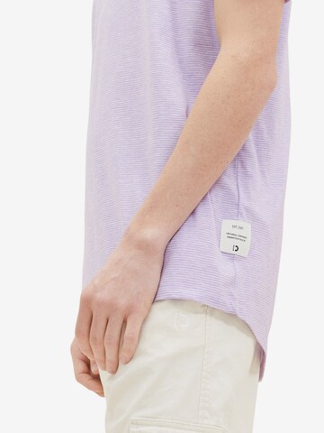 T-Shirt TOM TAILOR DENIM en violet