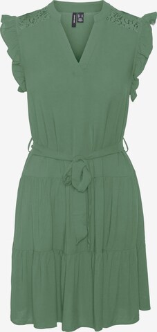 VERO MODA - Vestido camisero 'Asta' en verde: frente