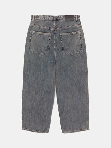 Wide Leg Jean Pull&Bear en bleu