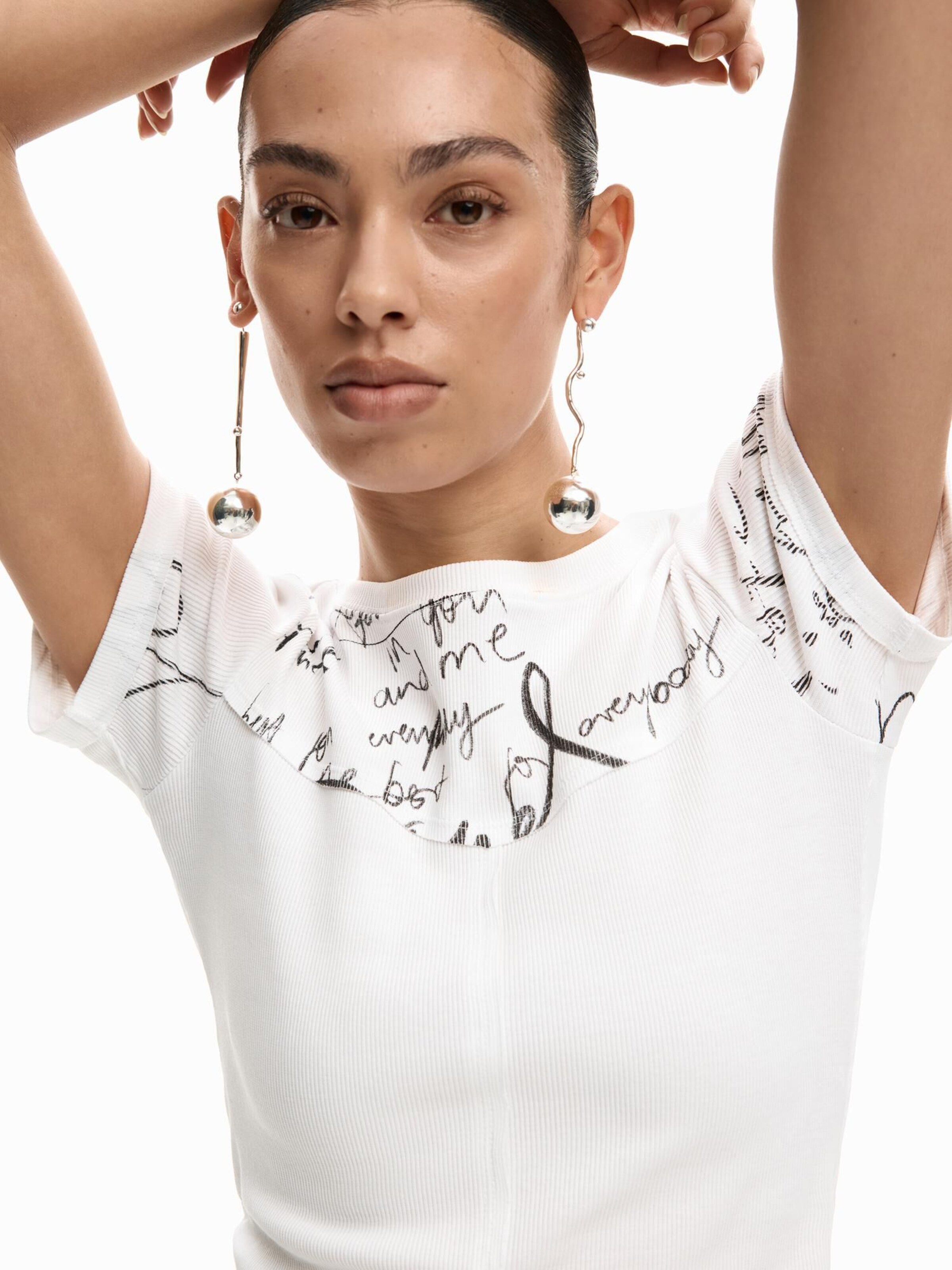 Desigual T-Shirt in Weiß