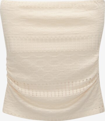 Pull&Bear Knitted top in Beige: front
