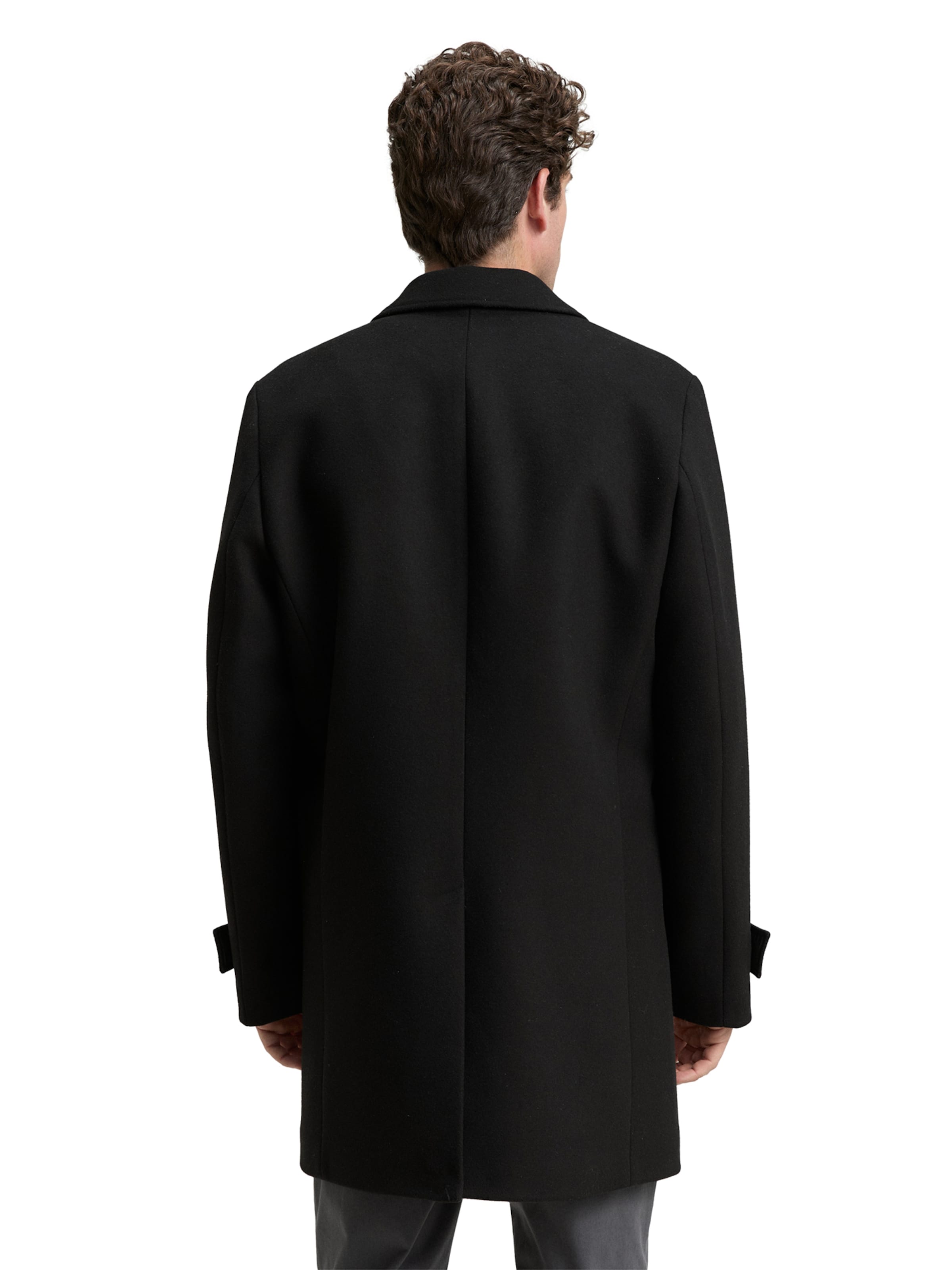 TOM TAILOR Winter coat in Black