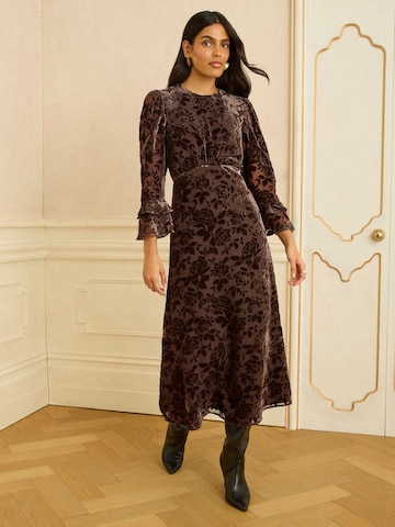 Abito da cocktail di love & roses in marrone