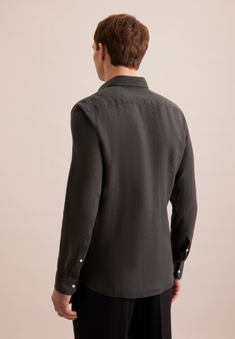 SEIDENSTICKER Slim fit Business shirt in Black