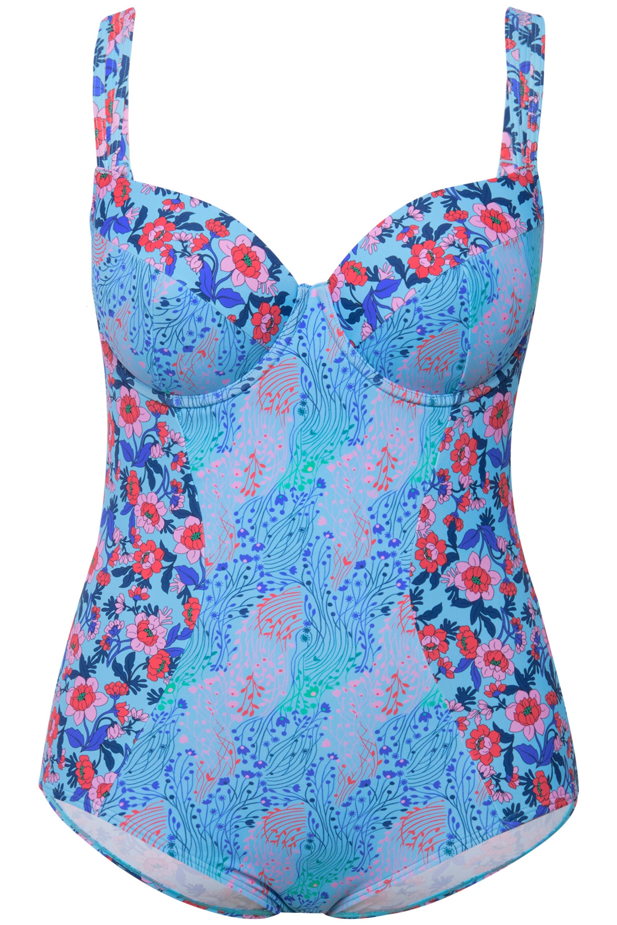 Invisible Maillot de bain Ulla Popken en bleu : devant