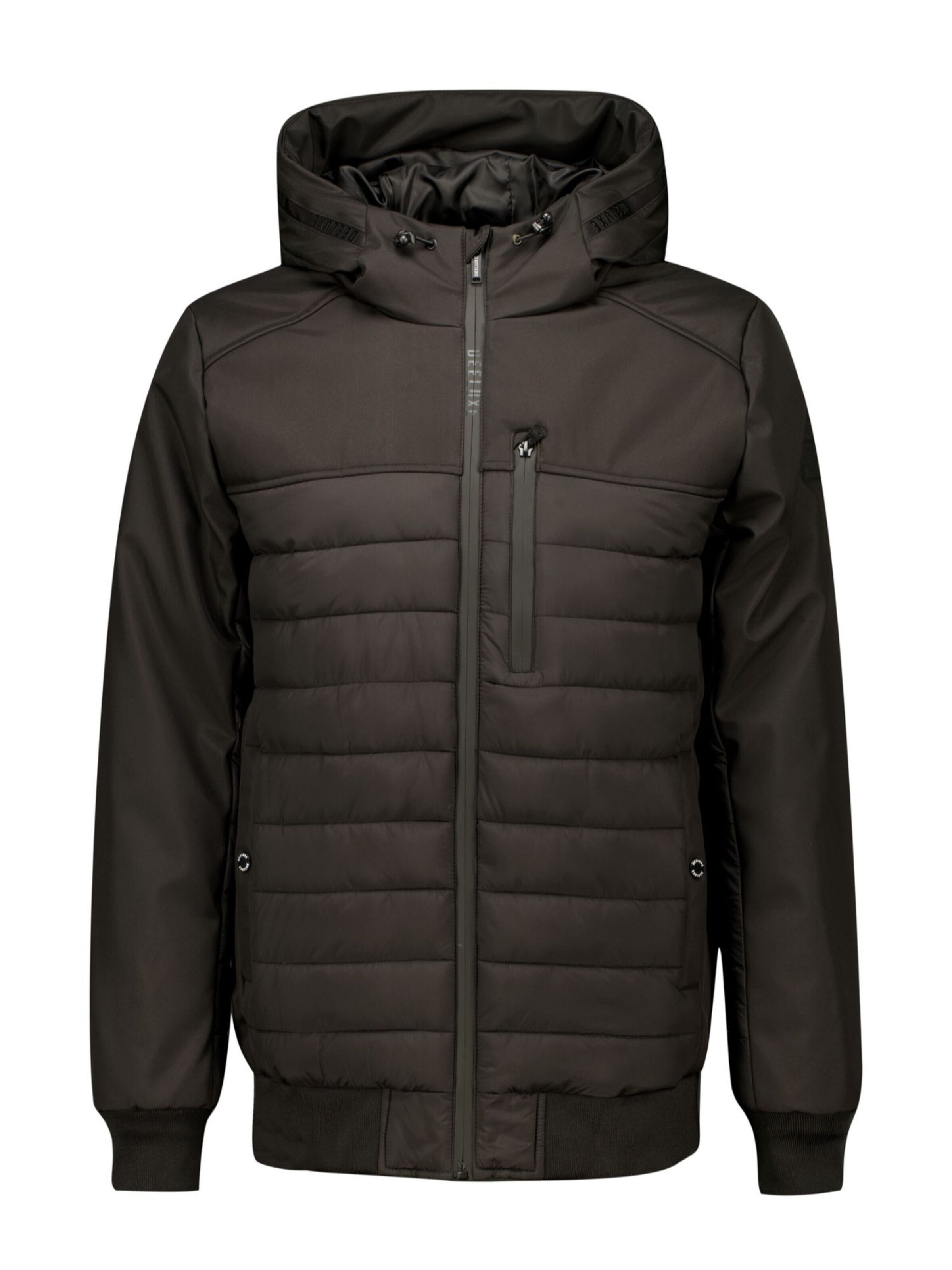 Manteau Deeluxe en noir : devant