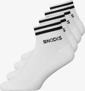 SNOCKS Socks in White: front