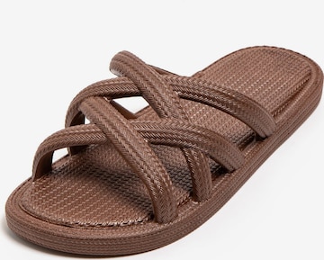 Brasileras Sandaal 'Gezer Mersin' in Bruin: voorkant