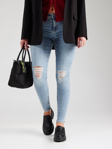 ONLY Skinny Kavbojke 'ONLWAUW' | modra barva: sprednja stran
