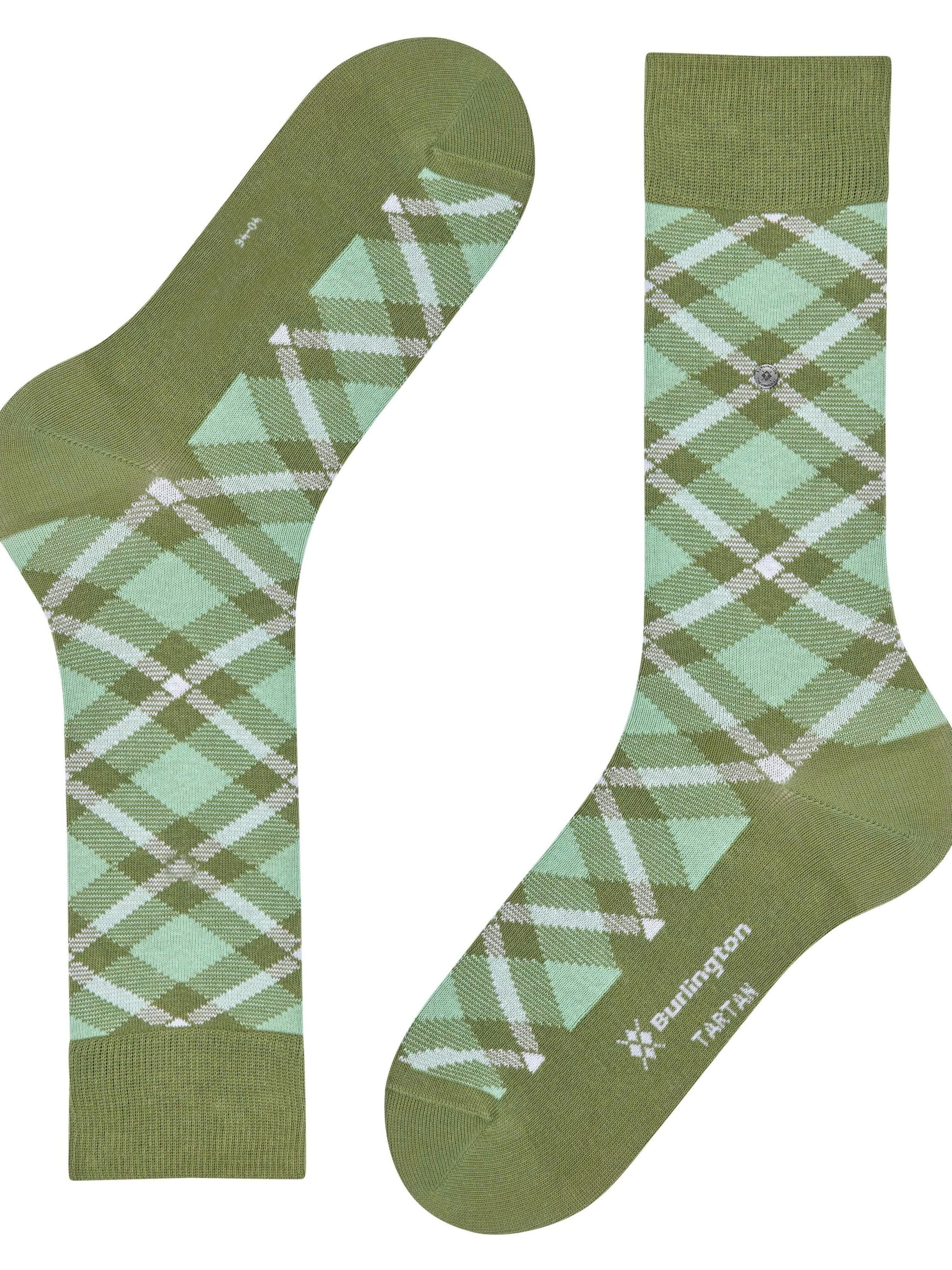 BURLINGTON Socks 'Tartan' in Green