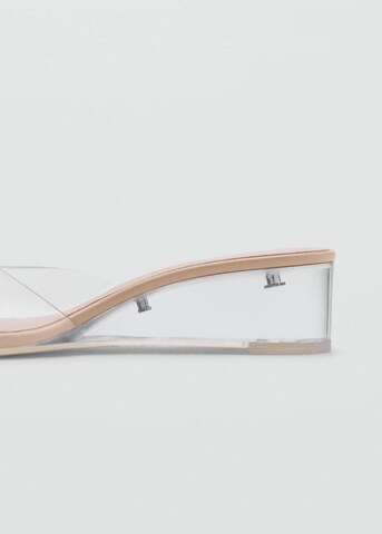 MANGO Zehentrenner 'Lele' in Beige