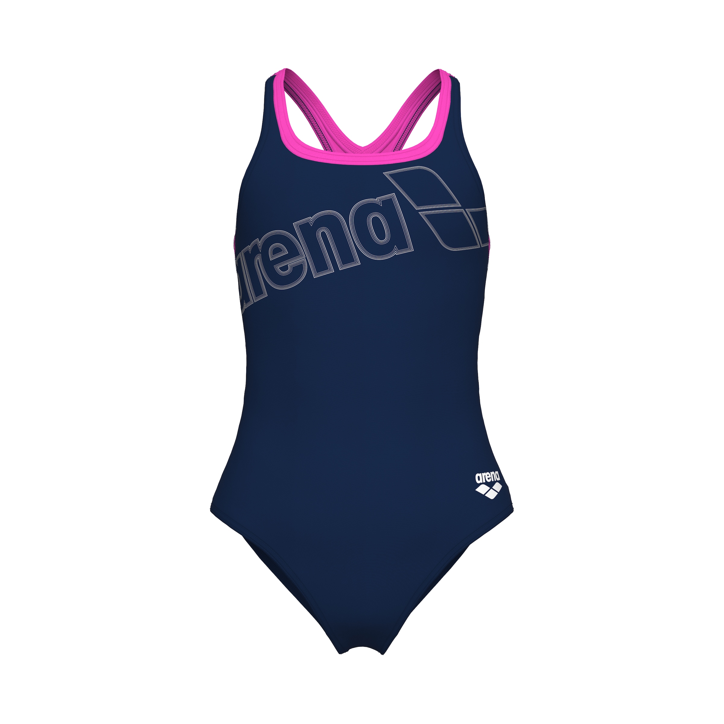 ARENA Athletic Swimwear in Blue: front
