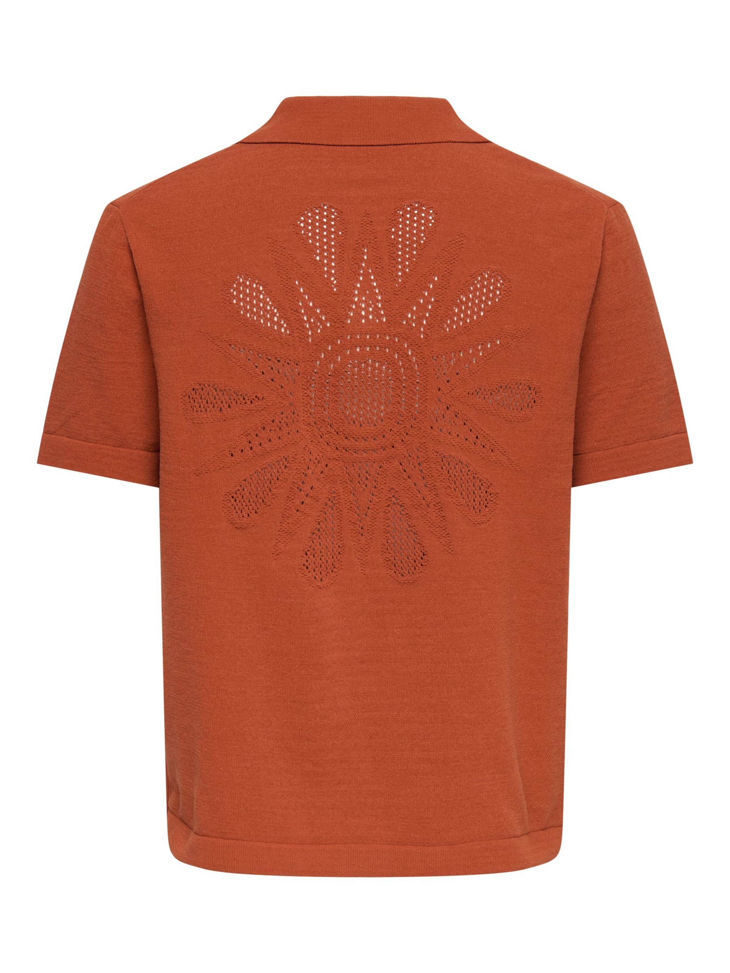 Only & Sons Gebreid vest 'ONSJam' in Oranje