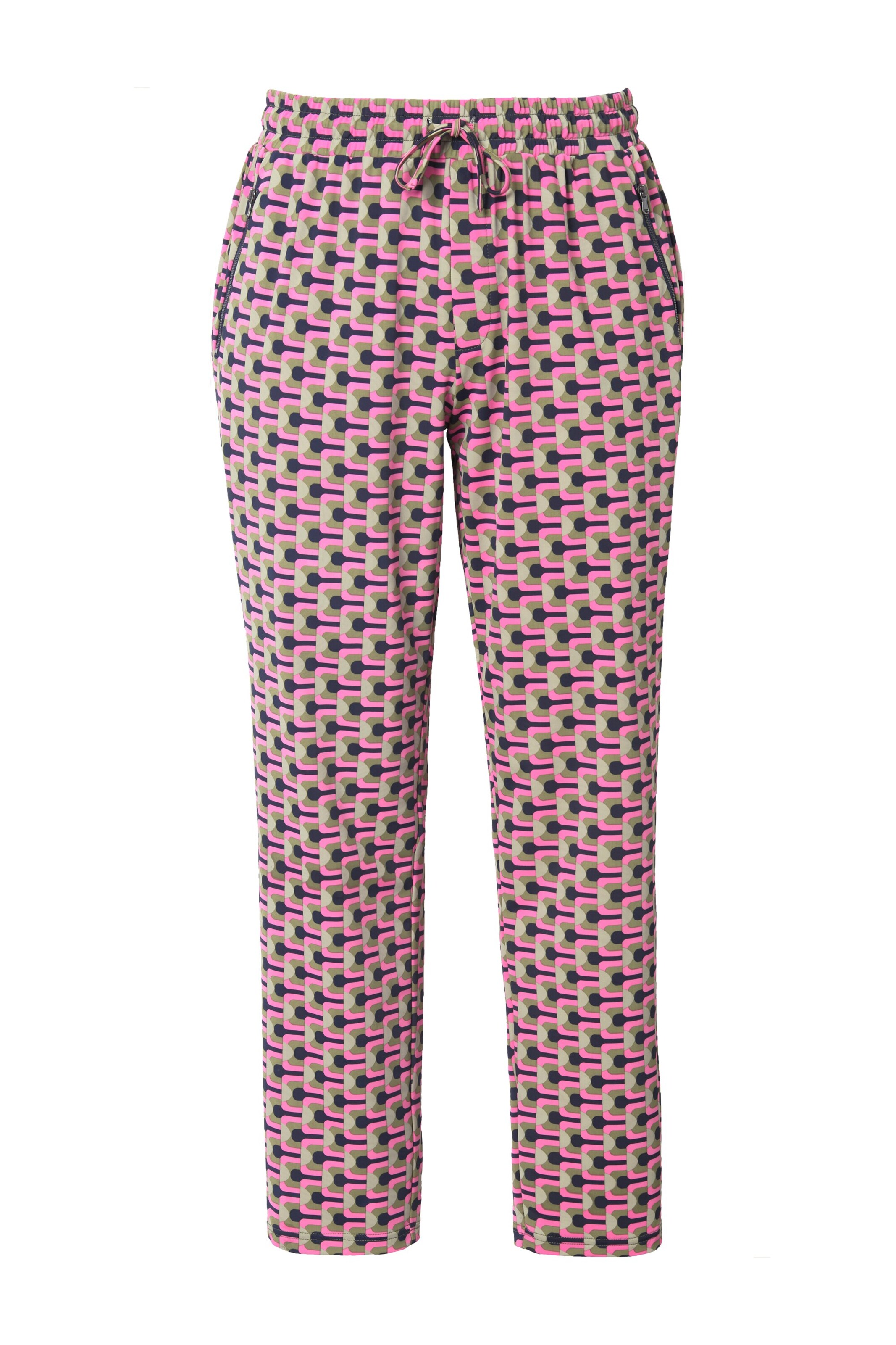 Ulla Popken Regular Pants in Pink: front