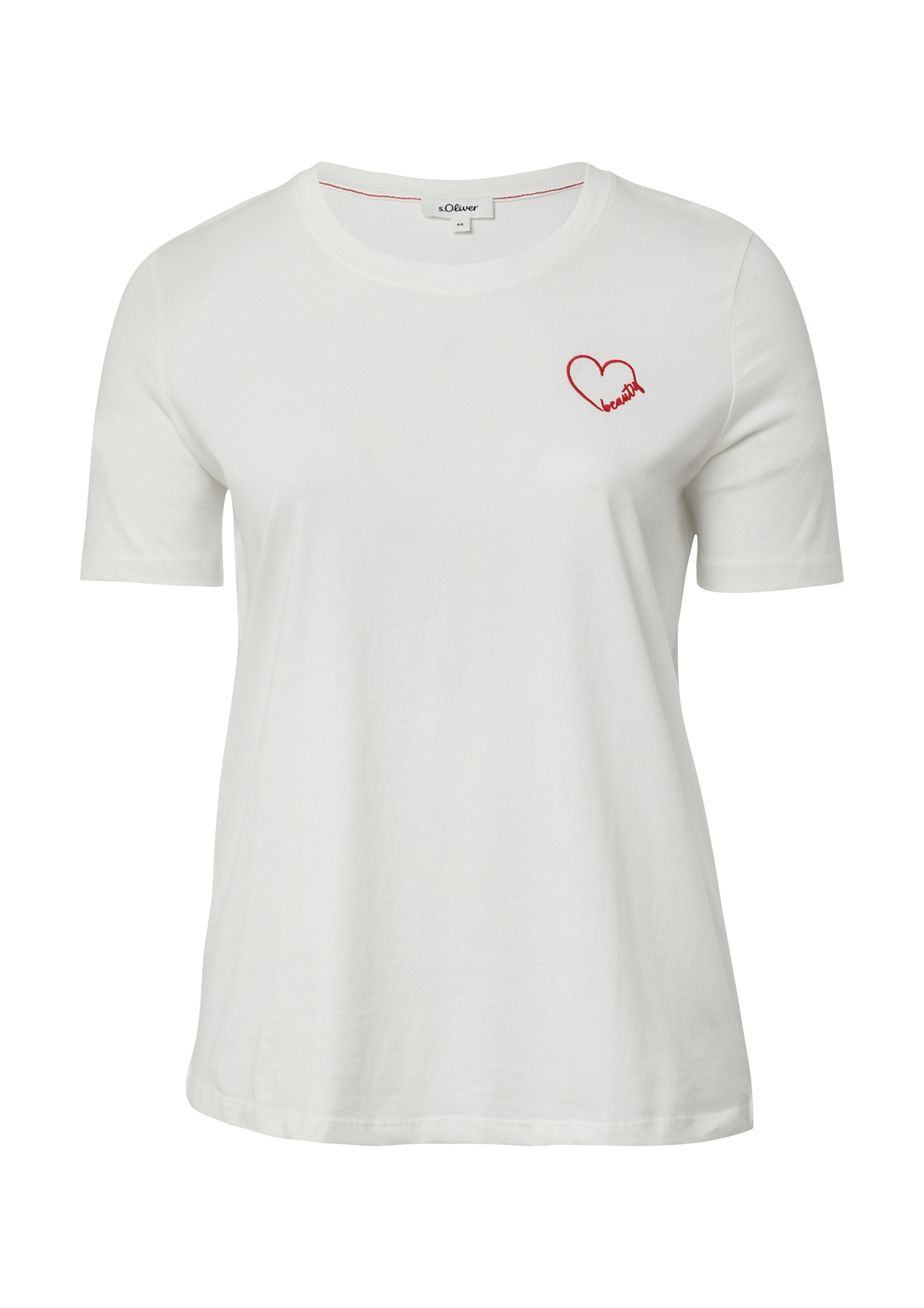 s.Oliver Red Label Plus T-Shirt in Weiß: Vorderseite