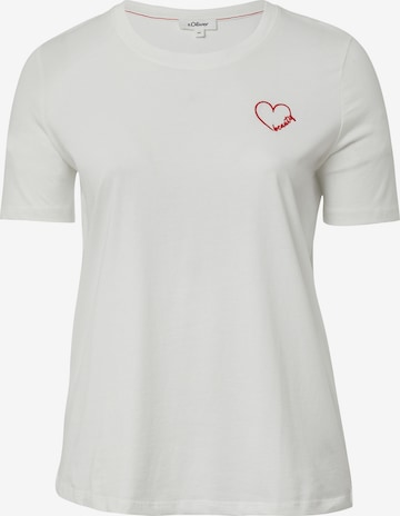 s.Oliver Shirt in Weiß: Vorderseite