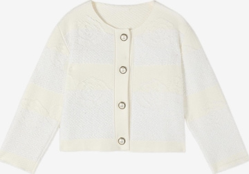 oltre Gebreid vest in Wit: voorkant
