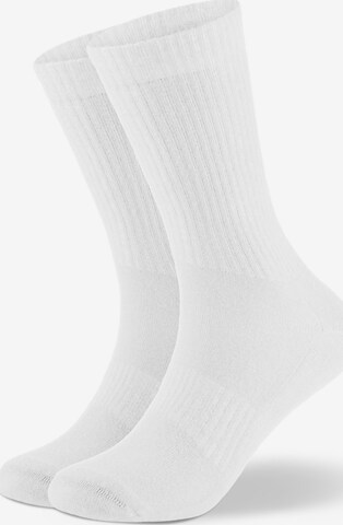 Von Jungfeld Socks 'CASUAL CLASSIC' in White: front