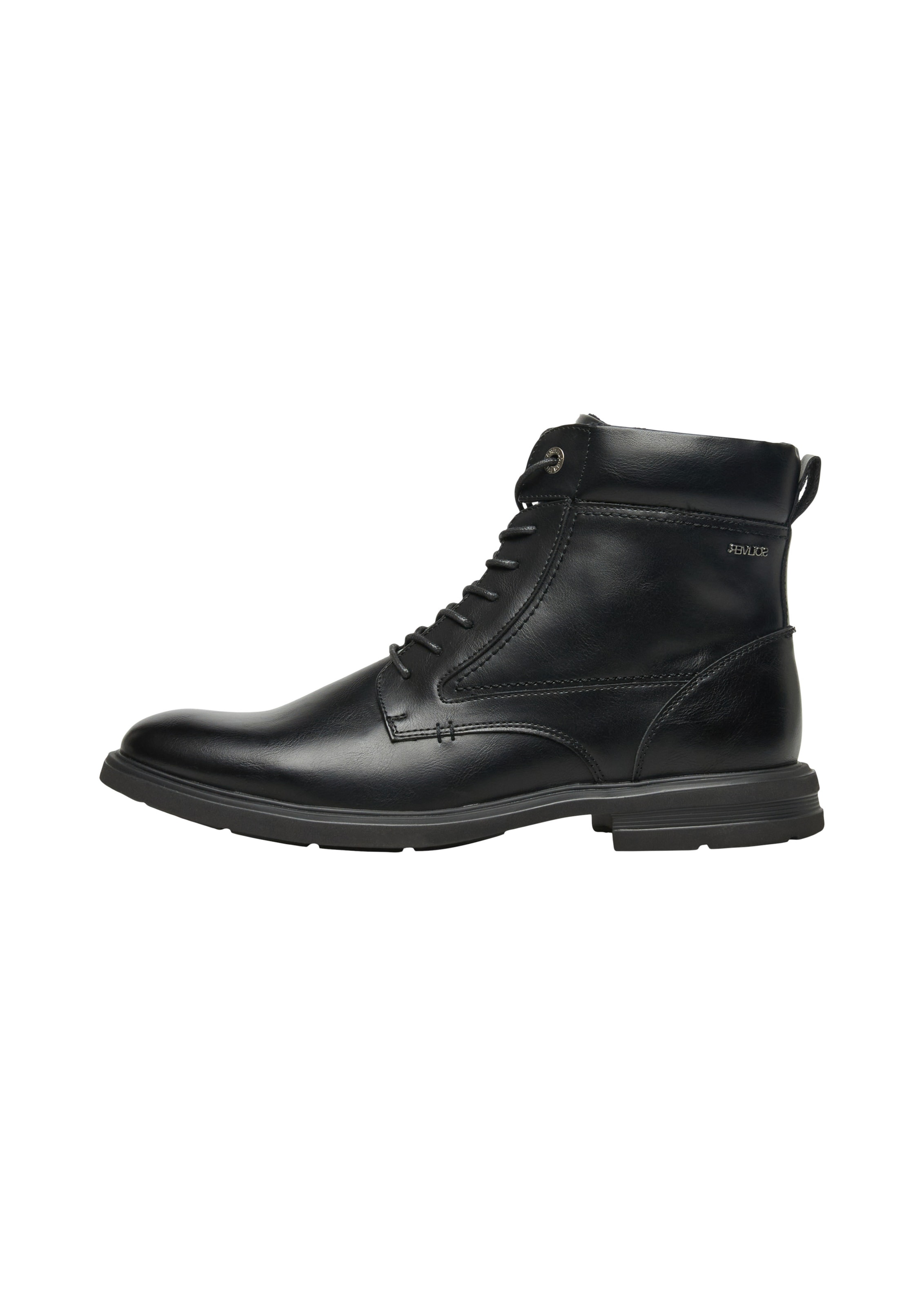 s.Oliver Lace-Up Boots in Black: front