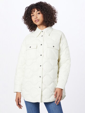 BOSS Black Between-Season Jacket 'Palovi' in White: front