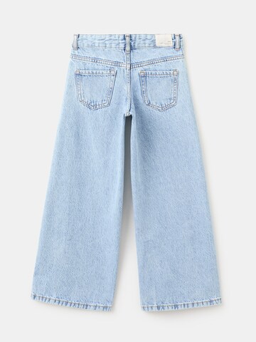 MANGO KIDS Wide leg Jeans i blå