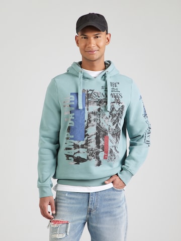 CAMP DAVID - Sudadera en azul: frente