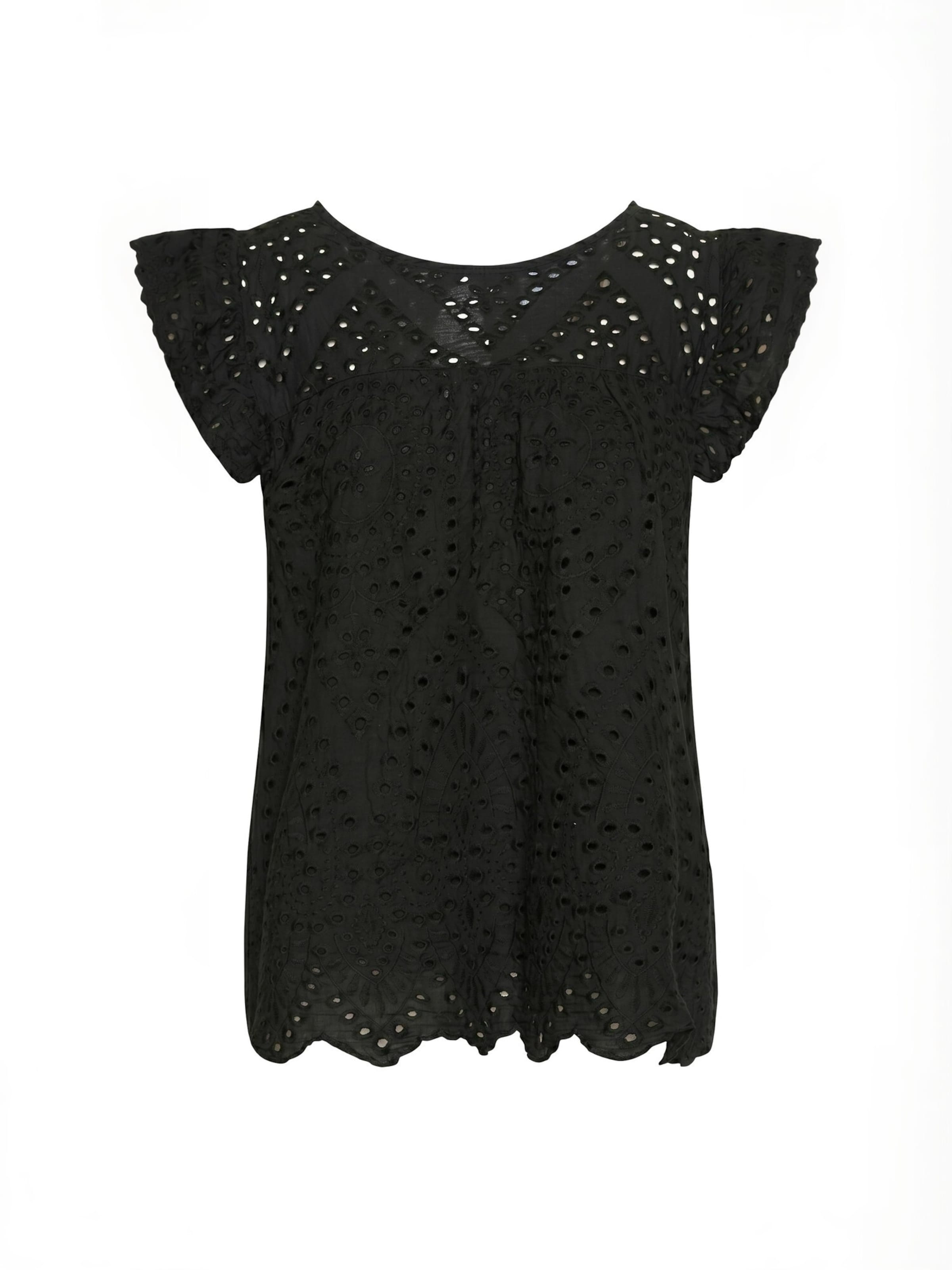 Opal Studio Top ' Dalia ' in Schwarz: Vorderseite