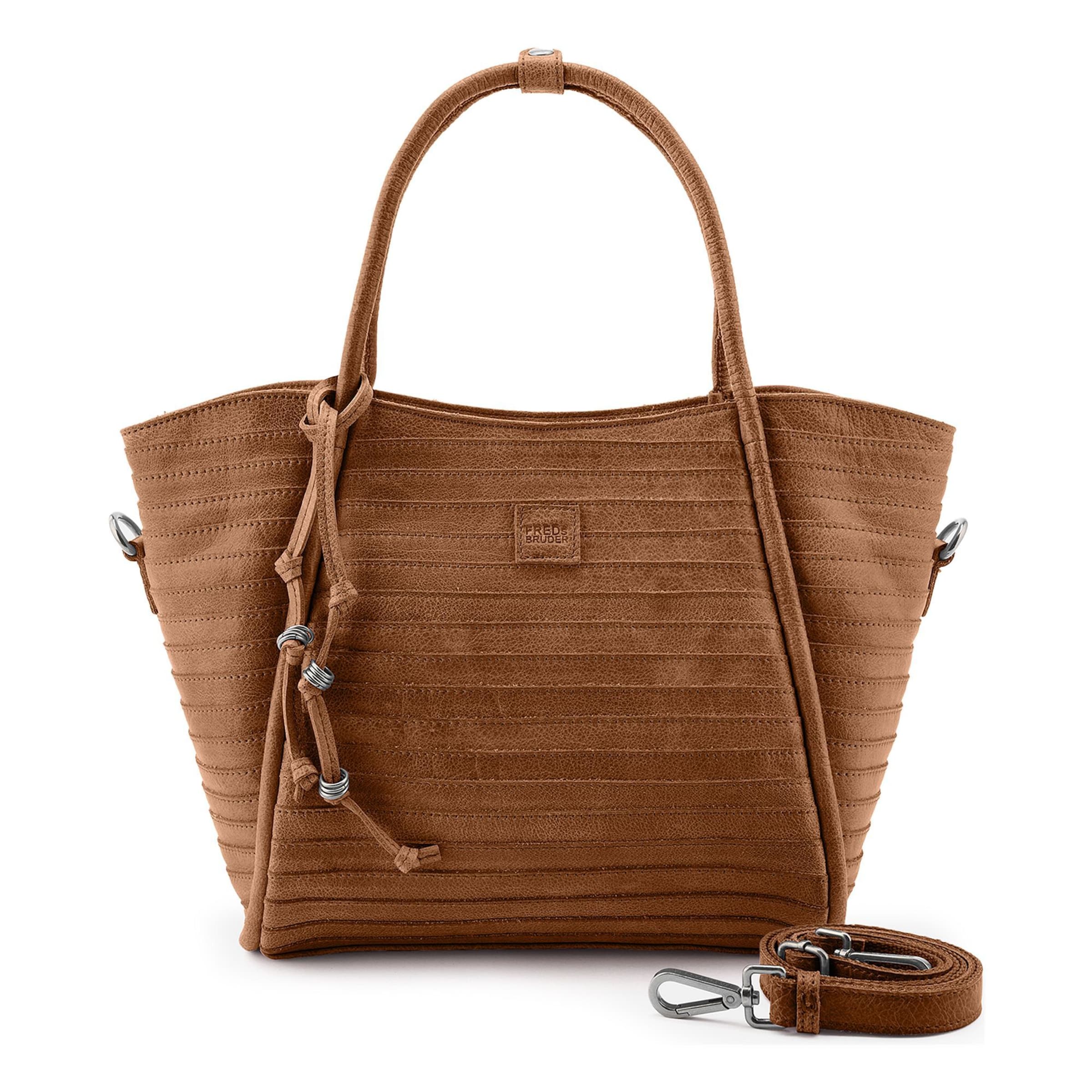 FREDsBRUDER Shopper 'Layer' in Bruin: voorkant