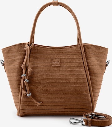 FREDsBRUDER Shopper 'Layer' in Bruin: voorkant