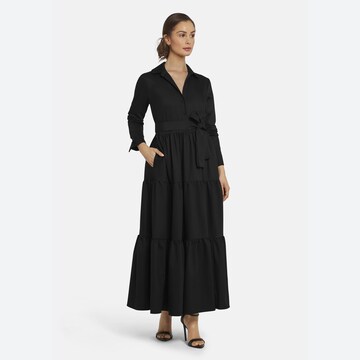 Nicowa Shirt dress in Black: front
