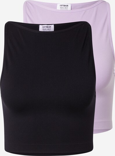 Cotton On Top 'ROSETTA' en helllila / schwarz, Vue avec produit
