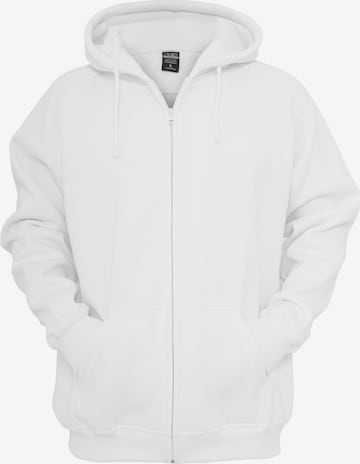 Urban Classics Кофта на молнии в Белый: спереди