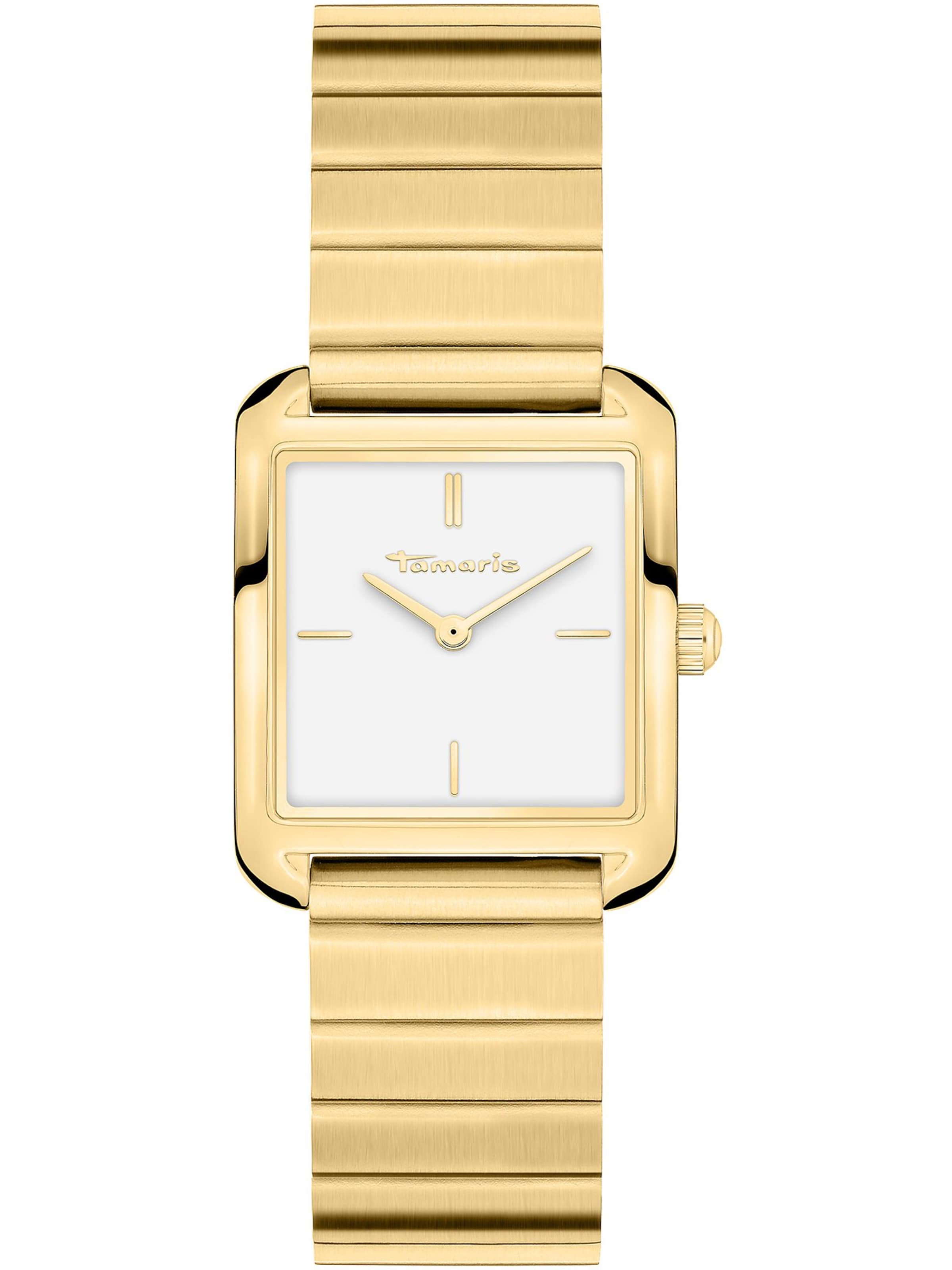 Tamaris Analoguhr in gold, Produktansicht